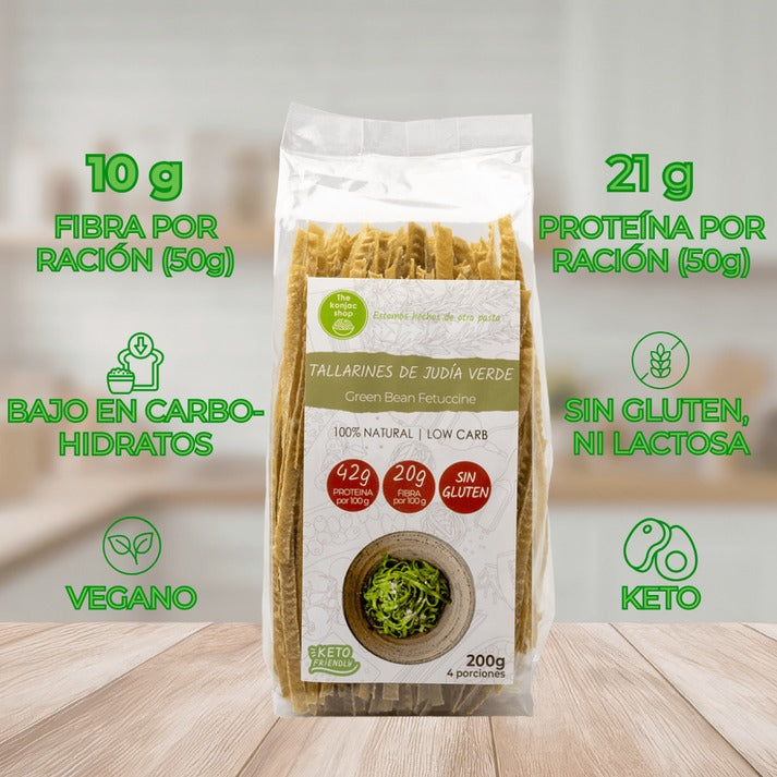 Tallarines de Judía verde The Konjac Shop 200g