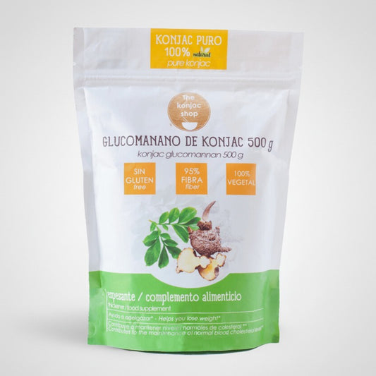 Harina de glucomanano puro  The Konjac Shop 500g