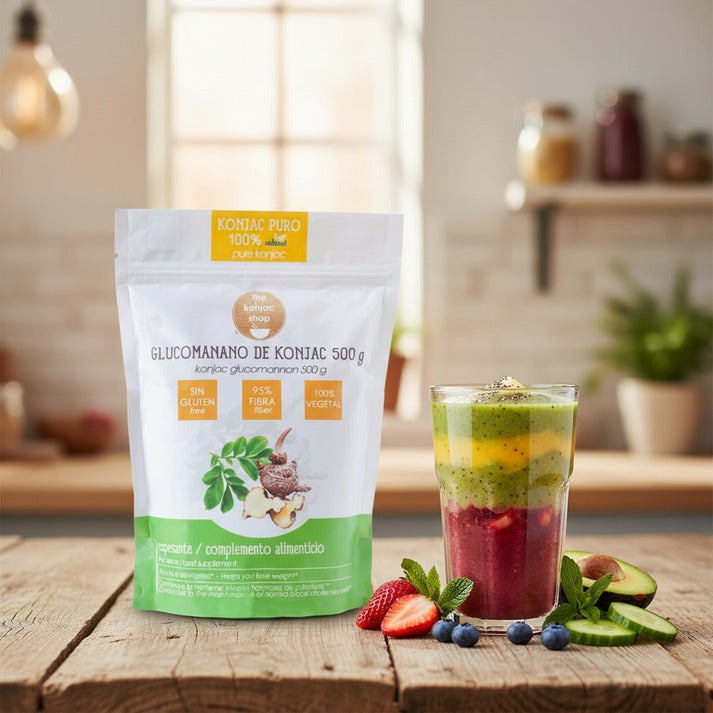 Harina de glucomanano puro  The Konjac Shop 500g