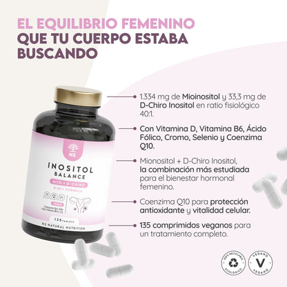 Inositol Balance 30 días Hormonal N2 Natural Nutrition 60 cápsulas