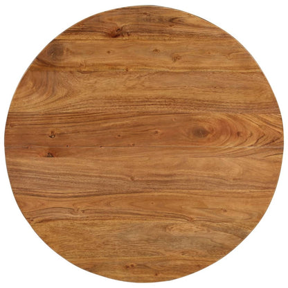 Mesa De Centro De Madera Maciza De Acacia 65x65x32 Cm_2