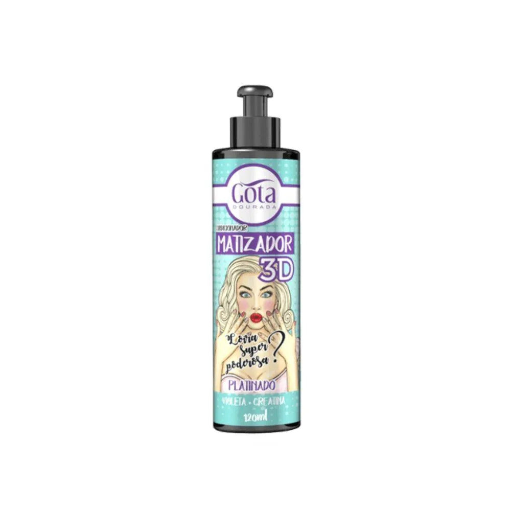Gota Dourada Acondicionador Matizador 3d Platinado 120ml_0