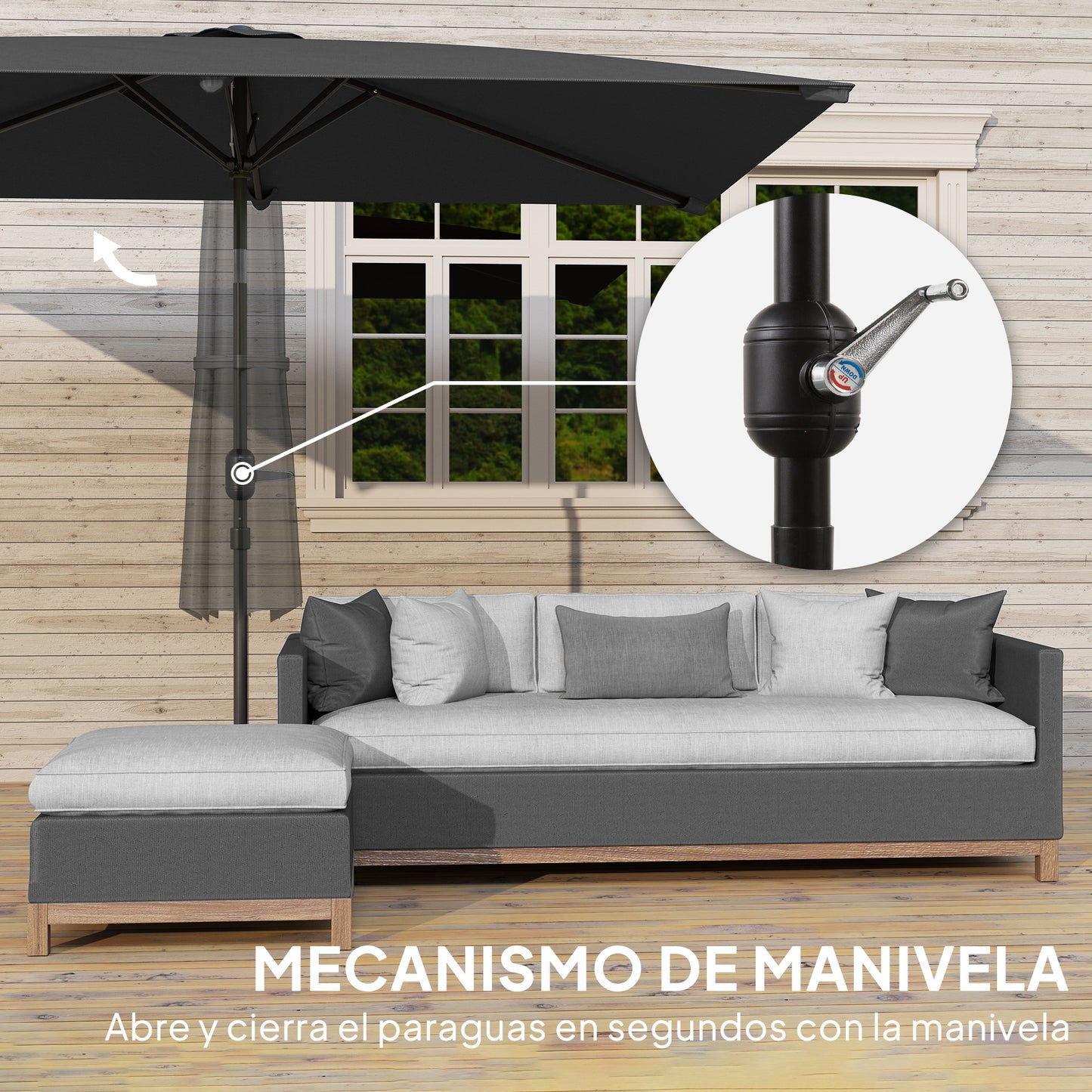 Outsunny Sombrilla De Terraza Exterior_4