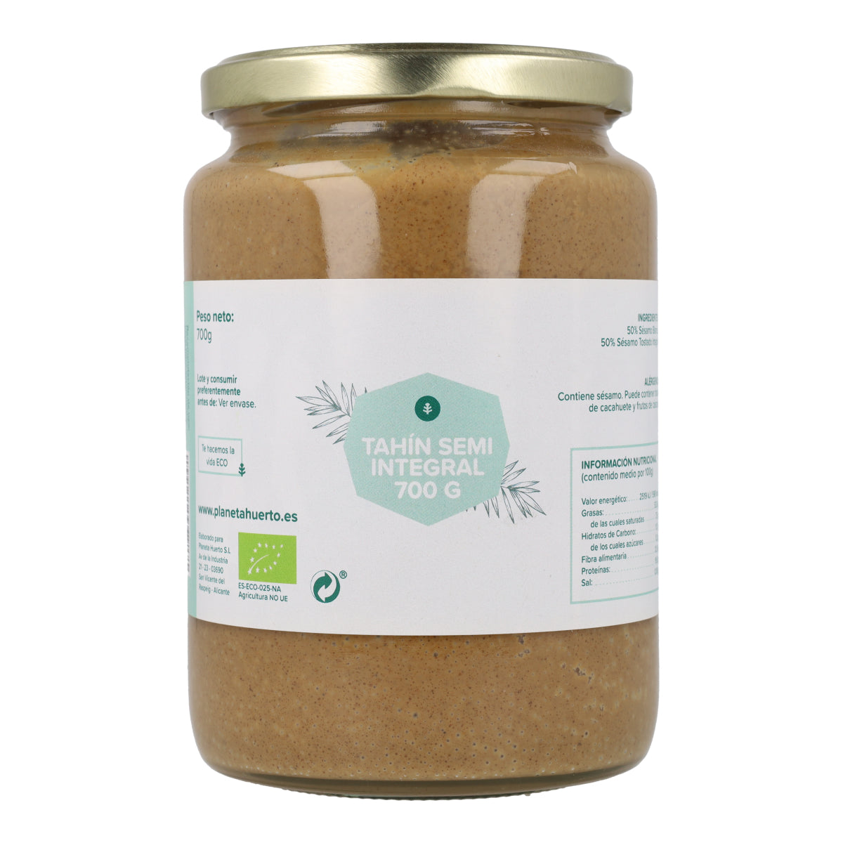 Tahín Semi Integral ECO Planeta Huerto 700 g