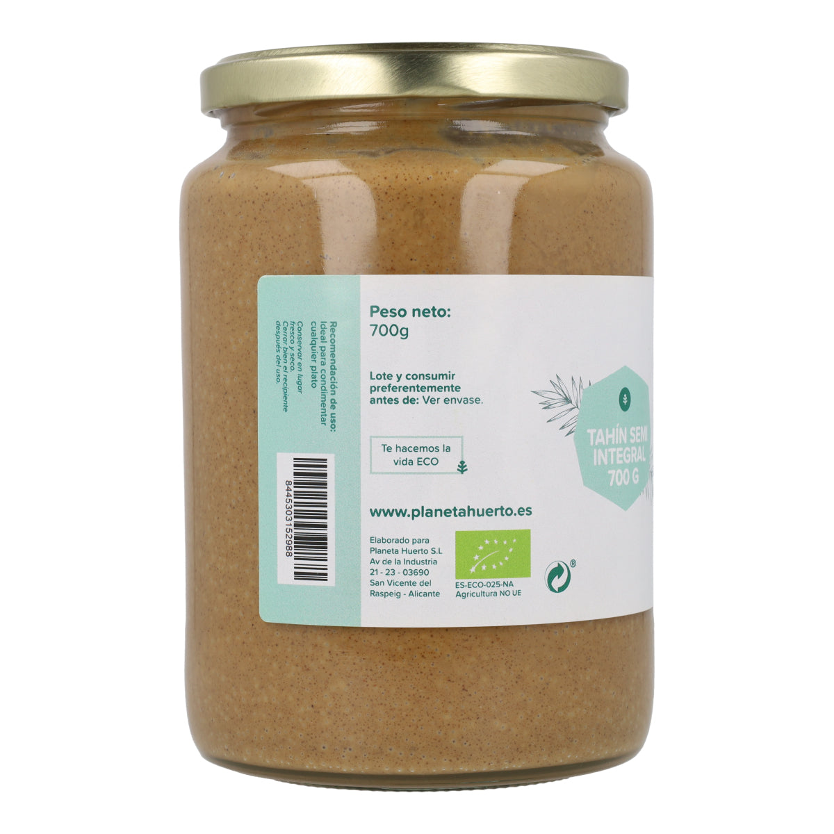 Tahín Semi Integral ECO Planeta Huerto 700 g