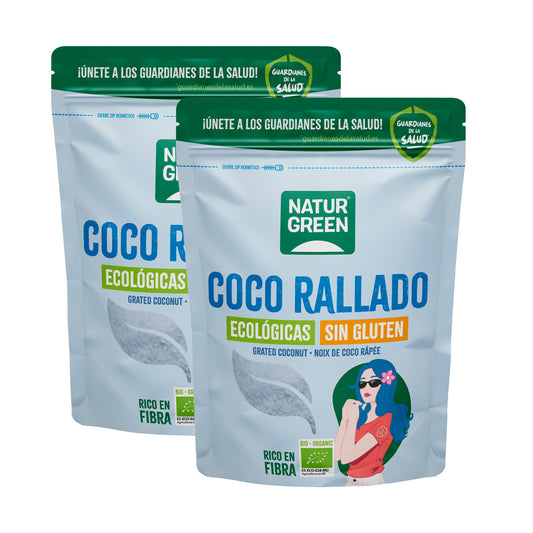 Pack 2x Coco rallado bio Naturgreen 125 g