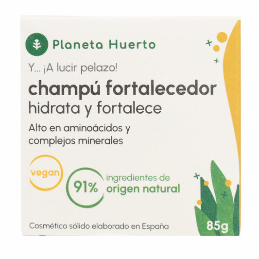 Champú sólido Fortalecedor con Aminoácidos Planeta Huerto 85 g