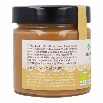 Crema de Turrón suave 100% ECO Planeta Huerto 200 g