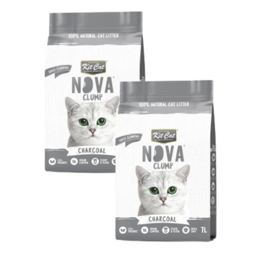 Pack 2x Kit Cat Arena Eco Nova Pack Ahorro - Charcoal 7 L Arena para gatos