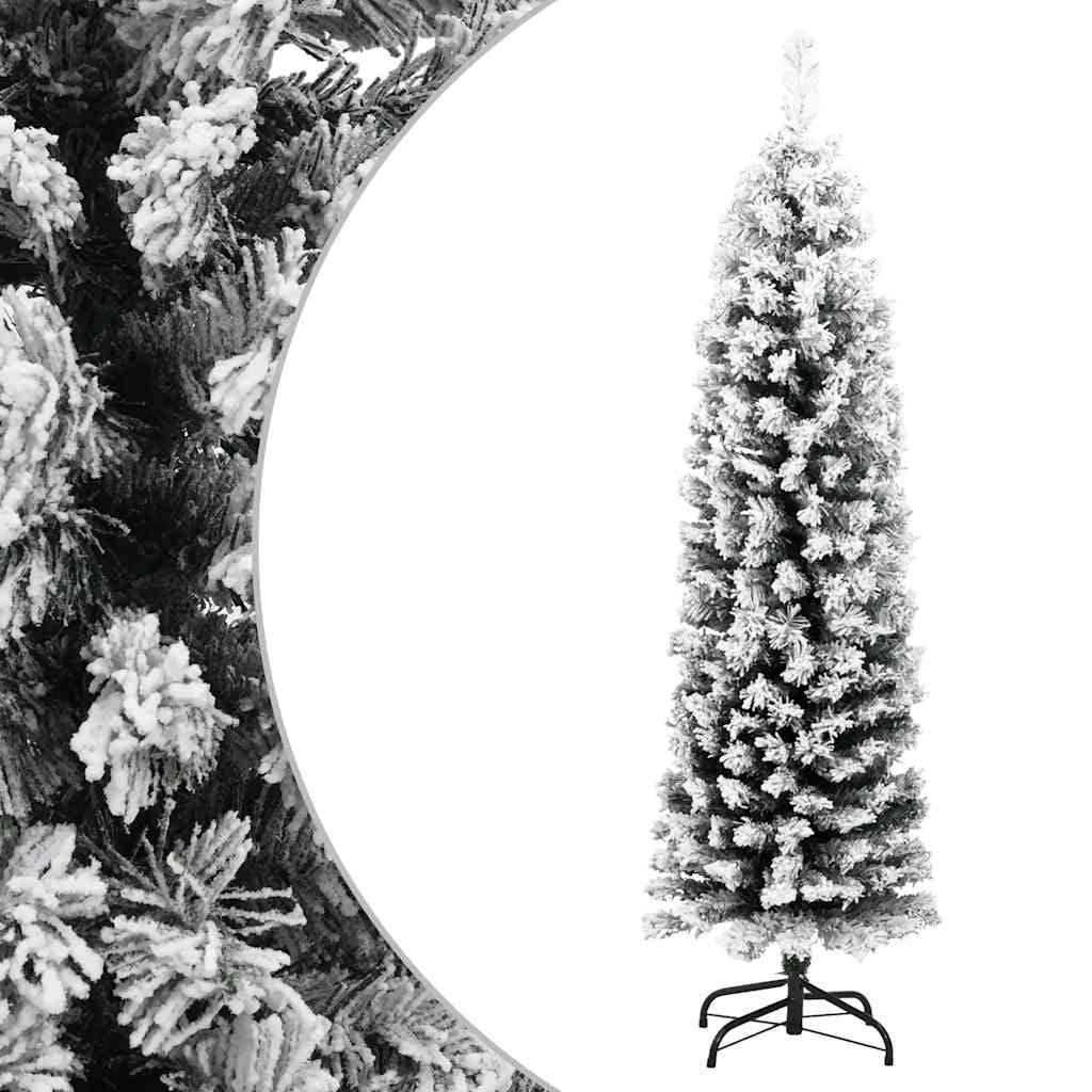 Vidaxl Árbol De Navidad Artificial Verde Con Nieve Pvc 120 Cm_0