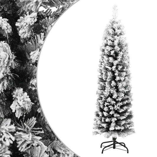 Vidaxl Árbol De Navidad Artificial Verde Con Nieve Pvc 120 Cm_0