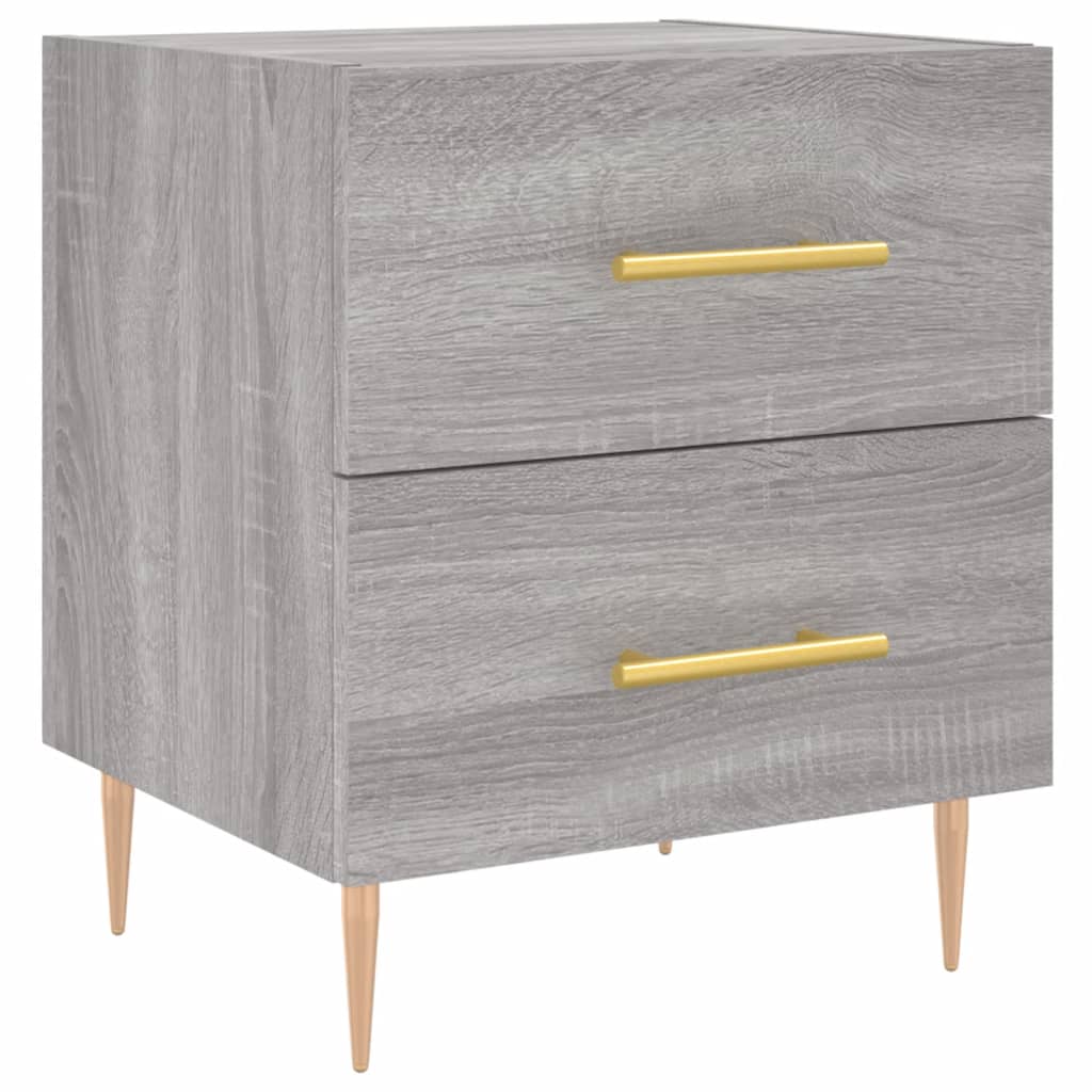 Mesitas Noche 2 Uds Madera Ingeniería Gris Sonoma 40x35x47,5 Cm_3