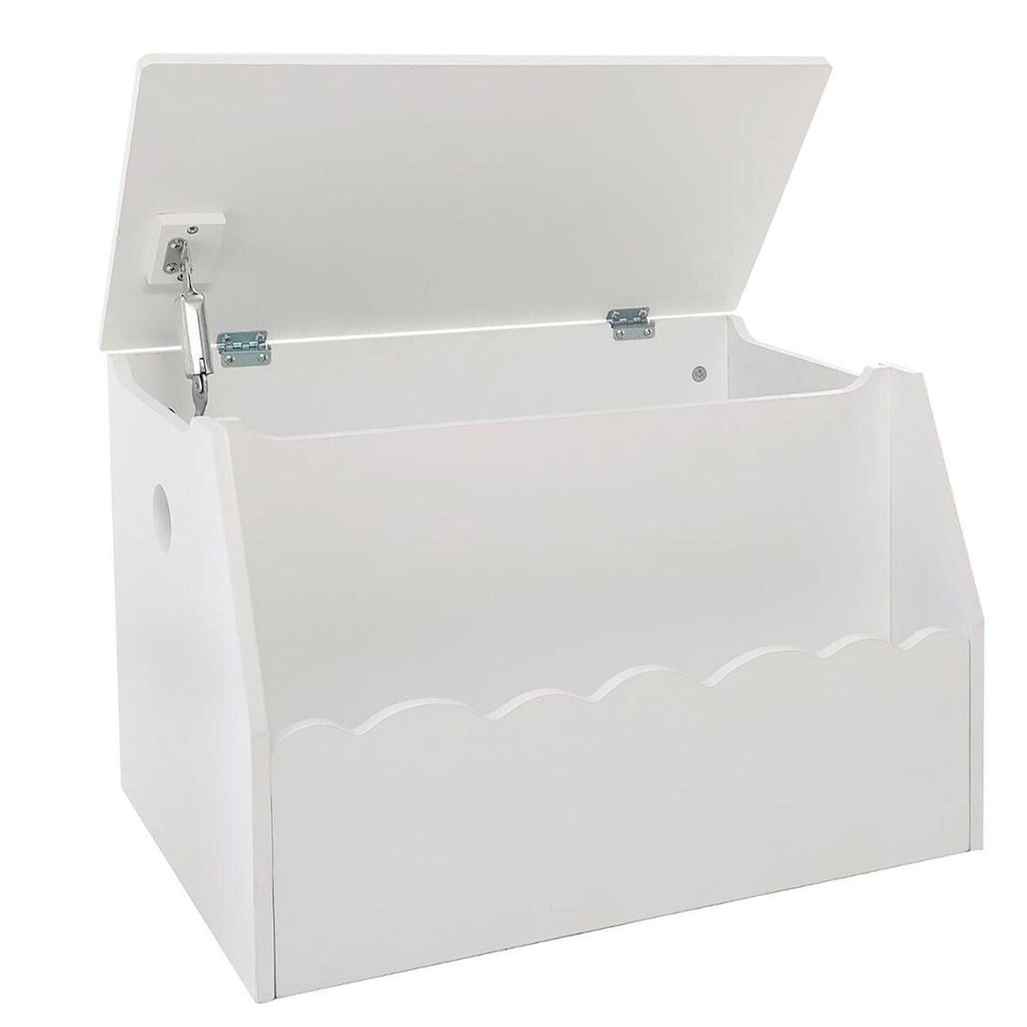 Well Home - Cofre Juguetes Y Biblioteca Blanco Funcionalidad Y Estilo Para Los Más Pequeños 57,5 X 37,5 X 38,5 Cm