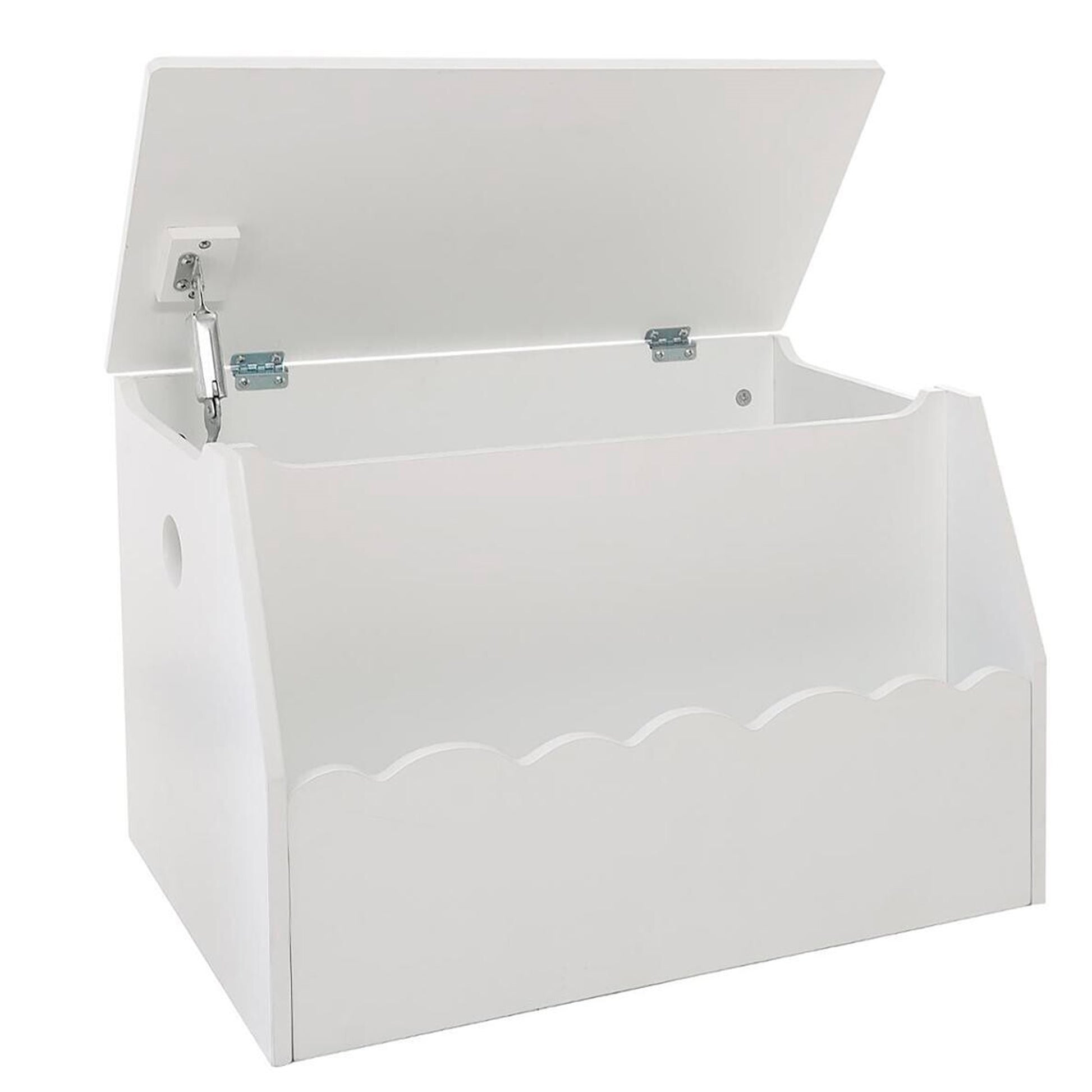 Well Home - Cofre Juguetes Y Biblioteca Blanco Funcionalidad Y Estilo Para Los Más Pequeños 57,5 X 37,5 X 38,5 Cm