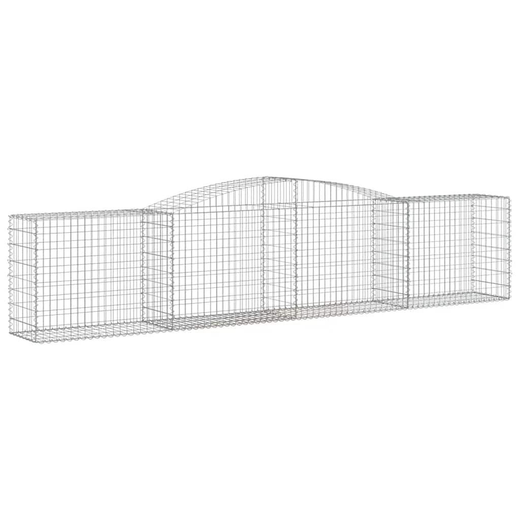 Cestas De Gaviones 15 Uds Forma De Arco Hierro 400x50x80/100 Cm_2