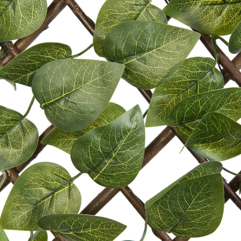 Nature Enrejado De Jardín Con Palma De Laurel Hojas Verdes 90x180 Cm_2