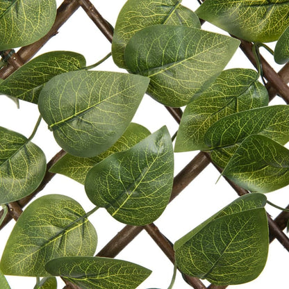Nature Enrejado De Jardín Con Palma De Laurel Hojas Verdes 90x180 Cm_2