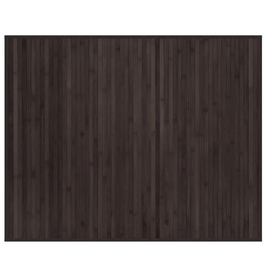 Vidaxl Alfombra Rectangular Bambú Marrón Oscuro 80x100 Cm_0