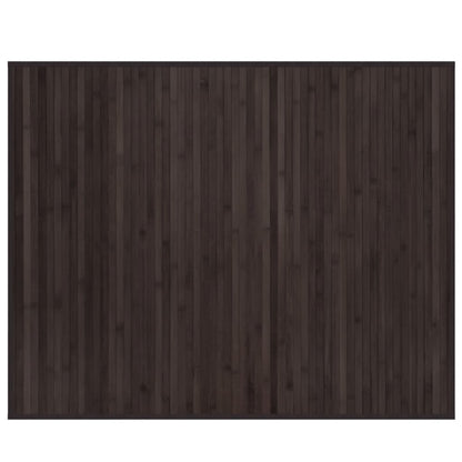 Vidaxl Alfombra Rectangular Bambú Marrón Oscuro 80x100 Cm_0