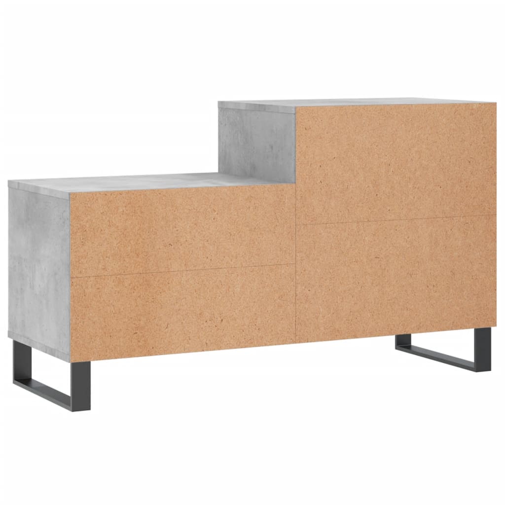 Vidaxl Mueble Zapatero Madera Contrachapada Gris Hormigón 102x36x60 Cm_5