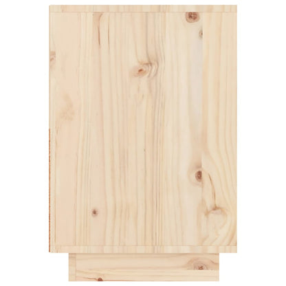 Mesita De Noche Madera Maciza De Pino 60x34x51 Cm_2