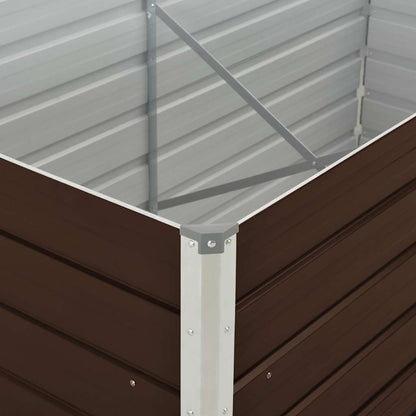 Mesa De Cultivo De Acero Galvanizado Marrón 160x80x77 Cm_5