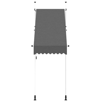 Toldo Retráctil De Operación Manual Gris Antracita 100 Cm_2
