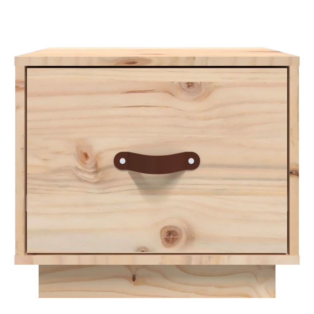 Mesitas De Noche 2 Uds Madera Maciza De Pino 40x34x35 Cm_3