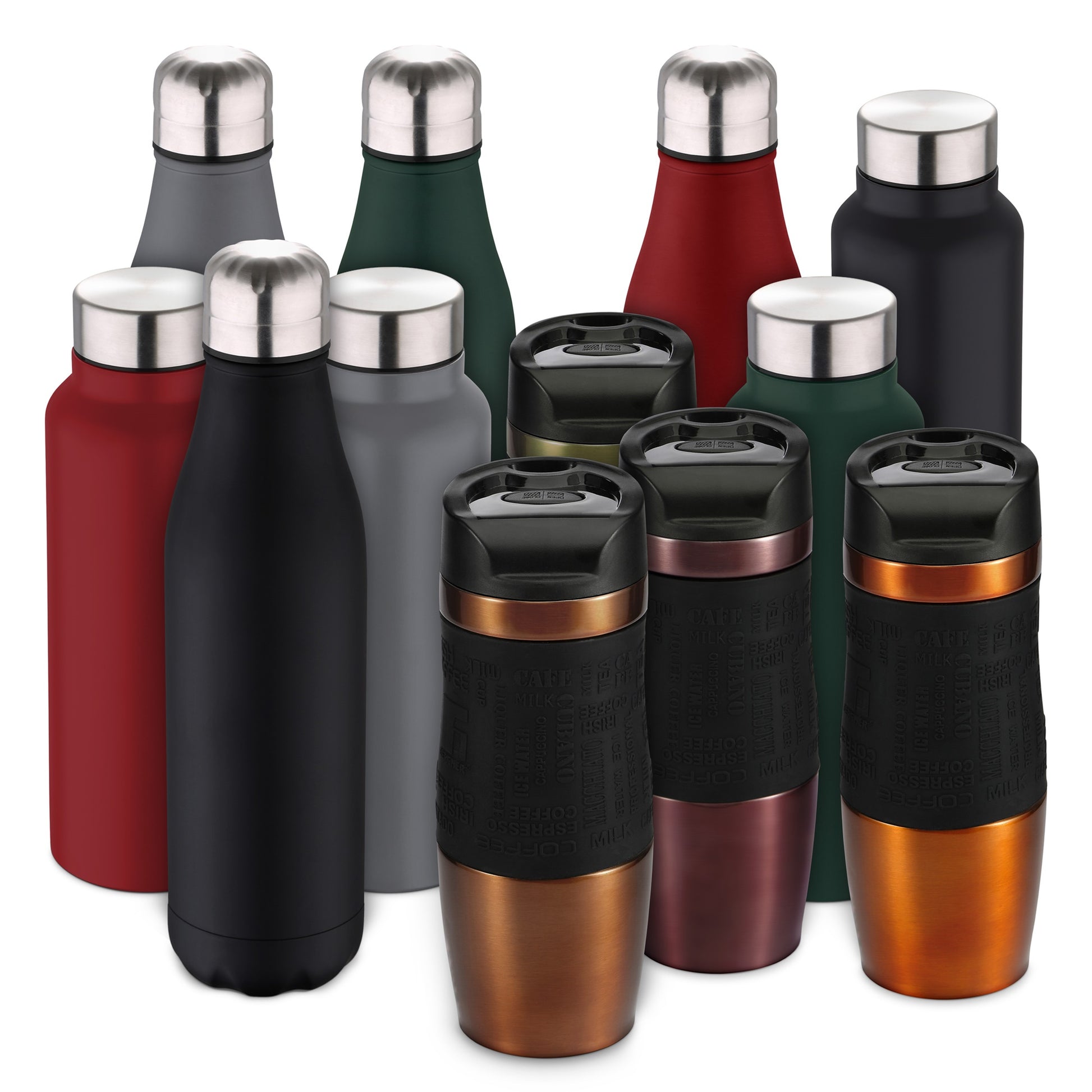 Termo Mug 400ml Acero Inoxidable Brown Neon Classic_1
