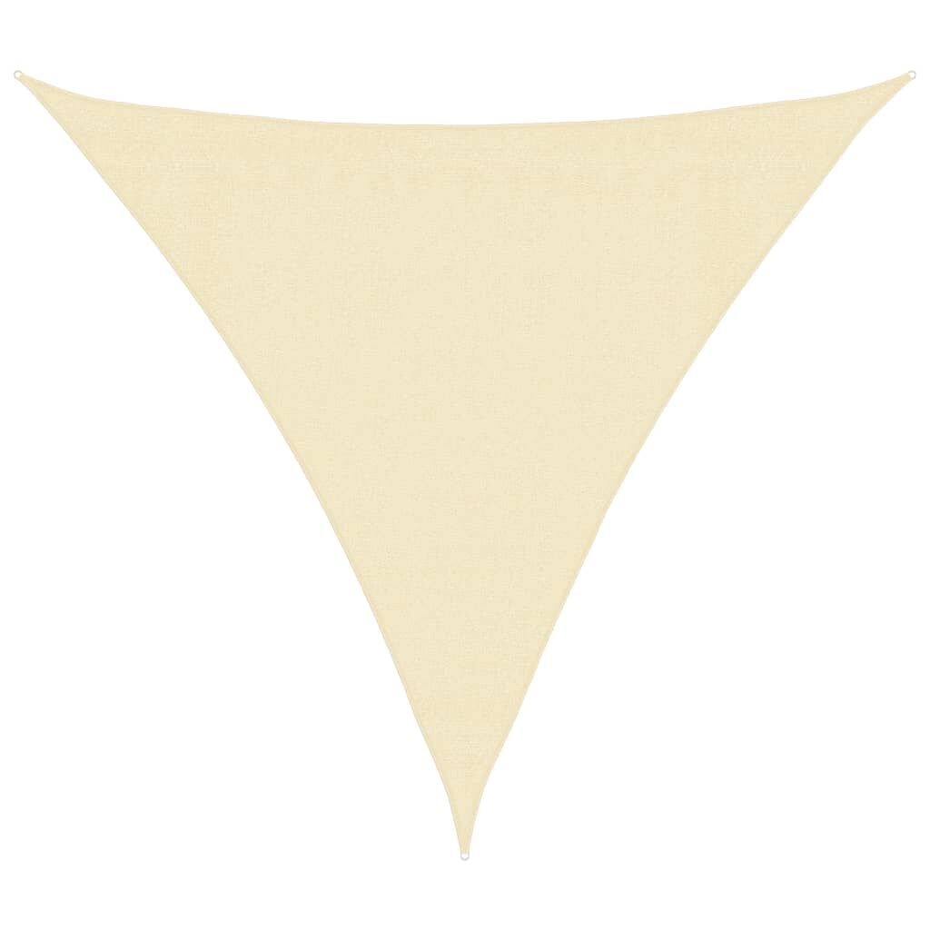 Vidaxl Toldo De Vela Crema Hdpe 160 G/m² 3x3x3 M_0