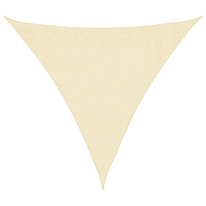 Vidaxl Toldo De Vela Crema Hdpe 160 G/m² 3x3x3 M_0