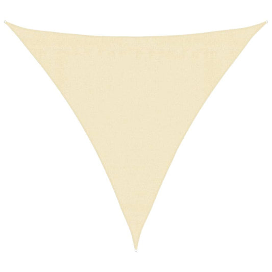 Vidaxl Toldo De Vela Crema Hdpe 160 G/m² 3x3x3 M_0