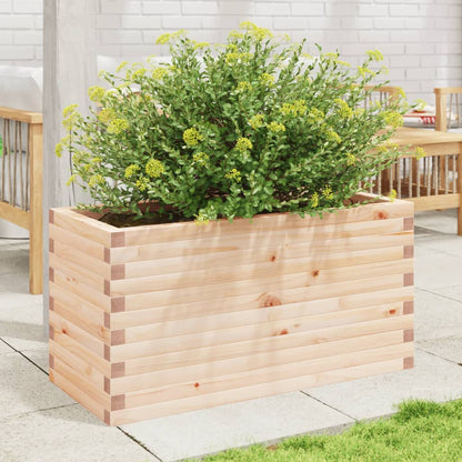 Jardinera De Madera Maciza De Pino 90x40x45,5 Cm_2