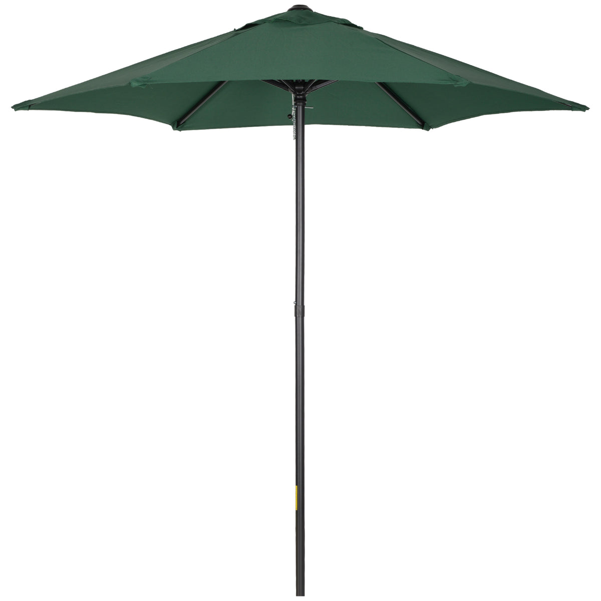 Sombrilla De Jardín Outsunny Aluminio, Poliéster Verde 196x196x204 Cm_0