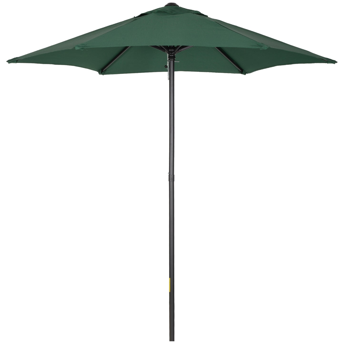 Outsunny Sombrilla Jardín Ø2x2 M Parasol De Aluminio Con Poste Desmontable Verde_0
