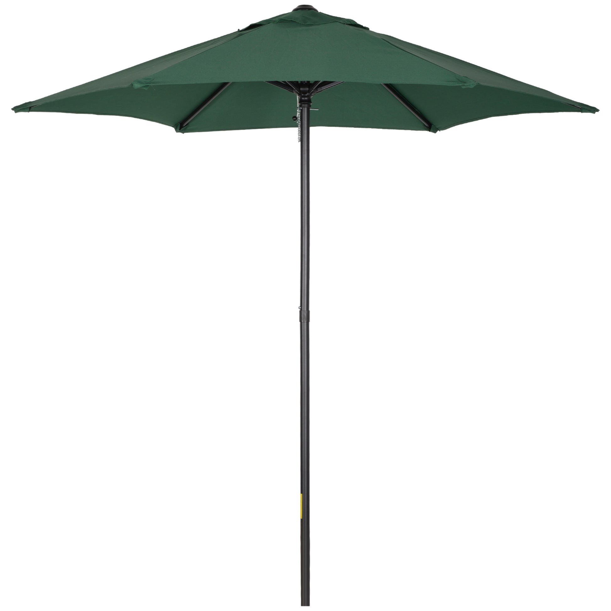 Outsunny Sombrilla Jardín Ø2x2 M Parasol De Aluminio Con Poste Desmontable Verde_0
