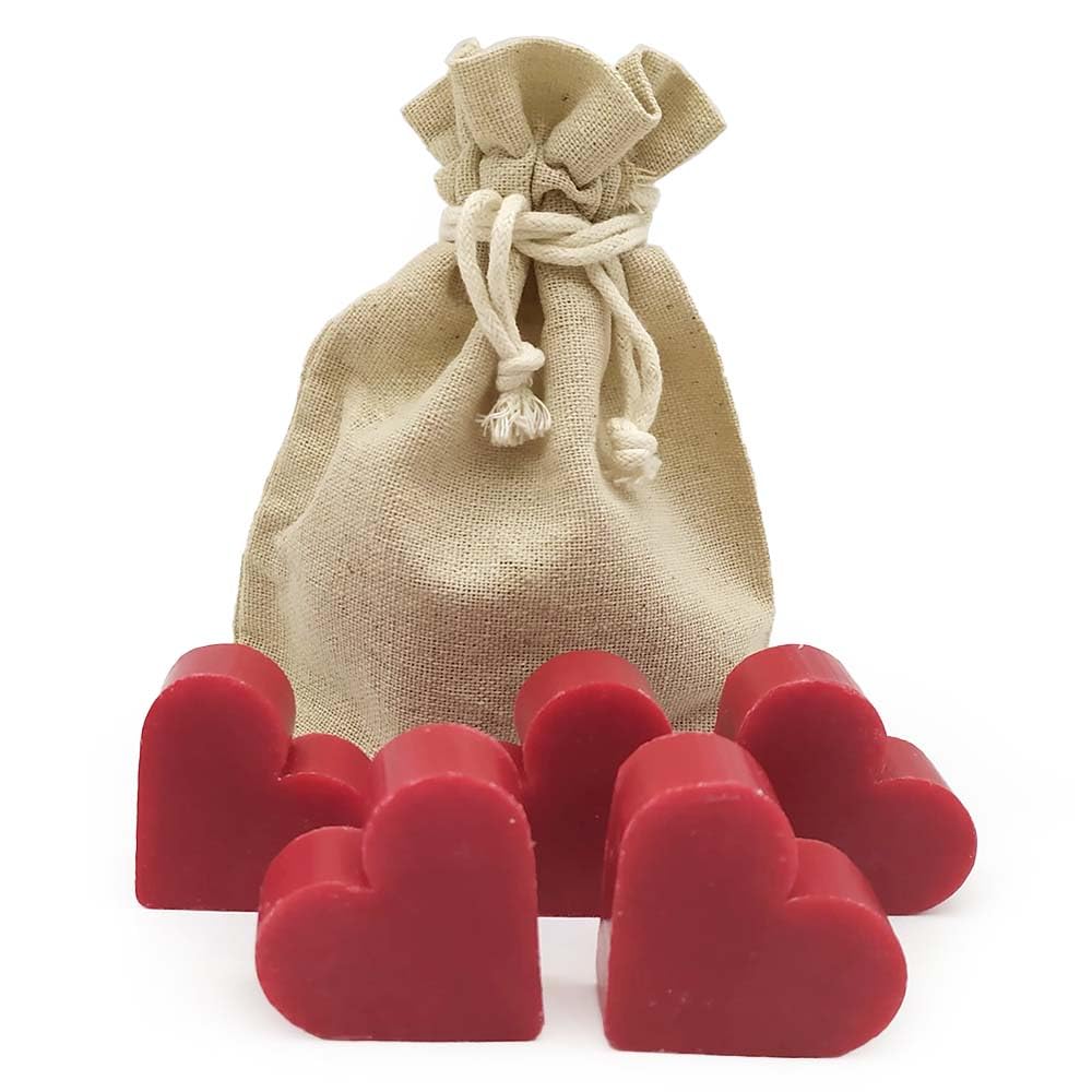 100 Jabones Aromáticos Con Forma De Corazón - Detalle Para Invitados De Eventos - Jabón Glicerina Con Aroma A Frambuesa_4
