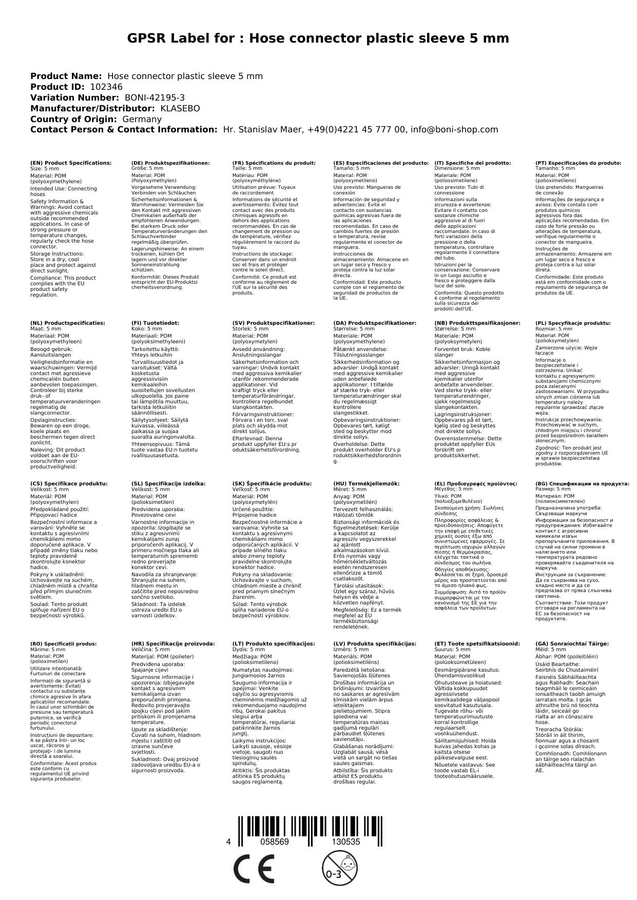 Conector De Manguera 5mm: Unión Segura Y Duradera, Boni-shop_1