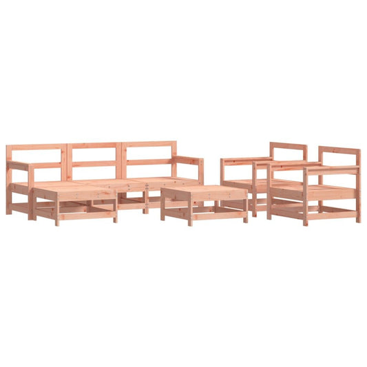 Vidaxl Juego De Muebles De Jardín 7 Pzas Madera Maciza Abeto Douglas_0