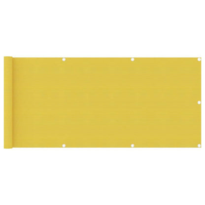 Vidaxl Toldo Para Balcón Hdpe Amarillo 75x400 Cm_0