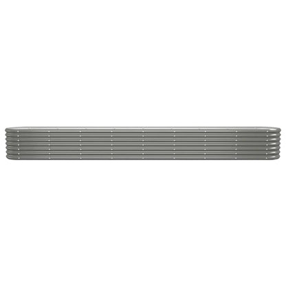 Jardinera Arriate Acero Galvanizado Gris 332x40x36 Cm_2