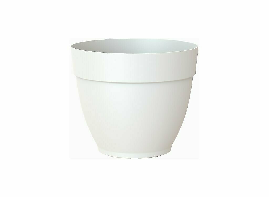 Artevasi Macetero Plástico Capri Campana Blanco 25cm