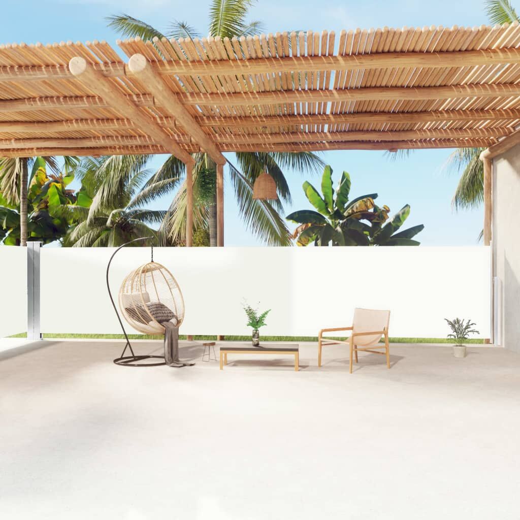 Vidaxl Toldo Lateral Retráctil Crema 160x1200 Cm_1
