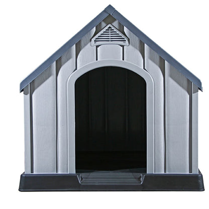 Vidaxl Caseta Para Perros Gris 92x87x91 Cm Plástico_3