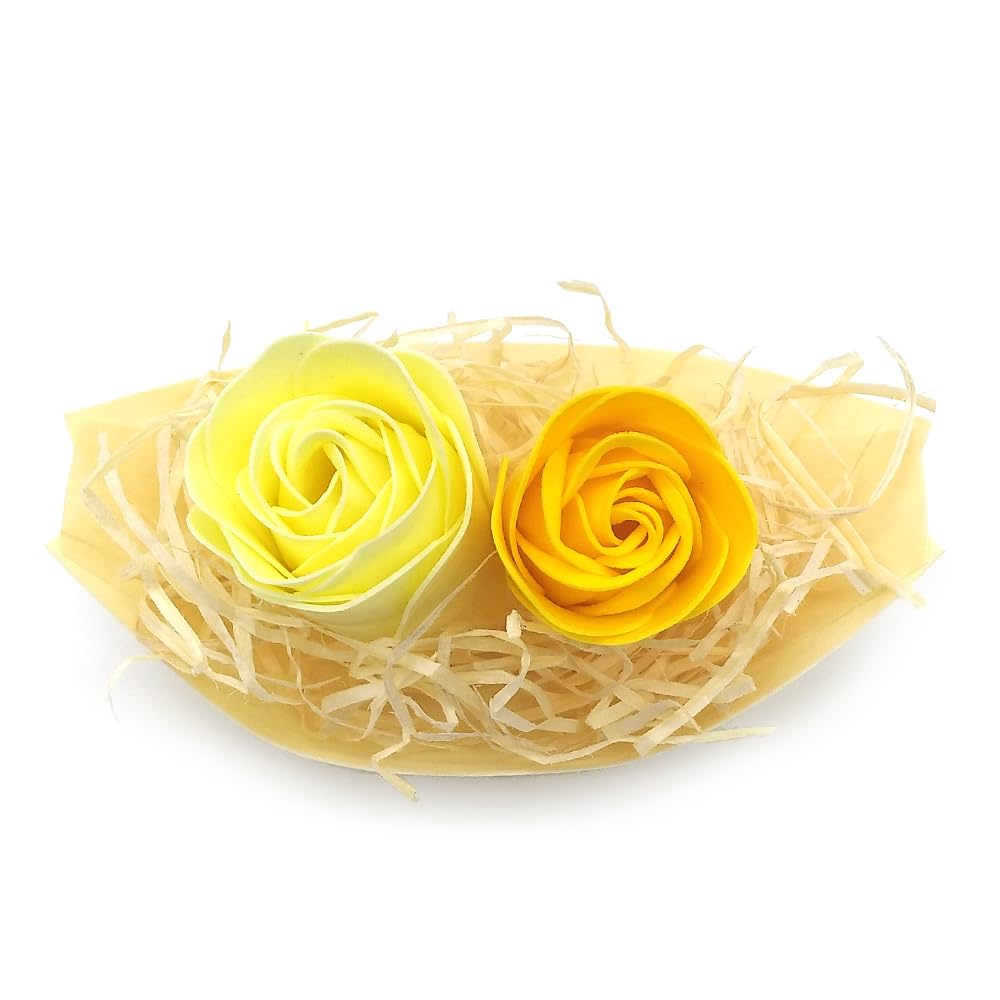 50 Barcas Con Flores Para Regalo Invitados (amarillo). Rosas De Jabón Para Baño Aromático. Detalle Original Para Eventos_4