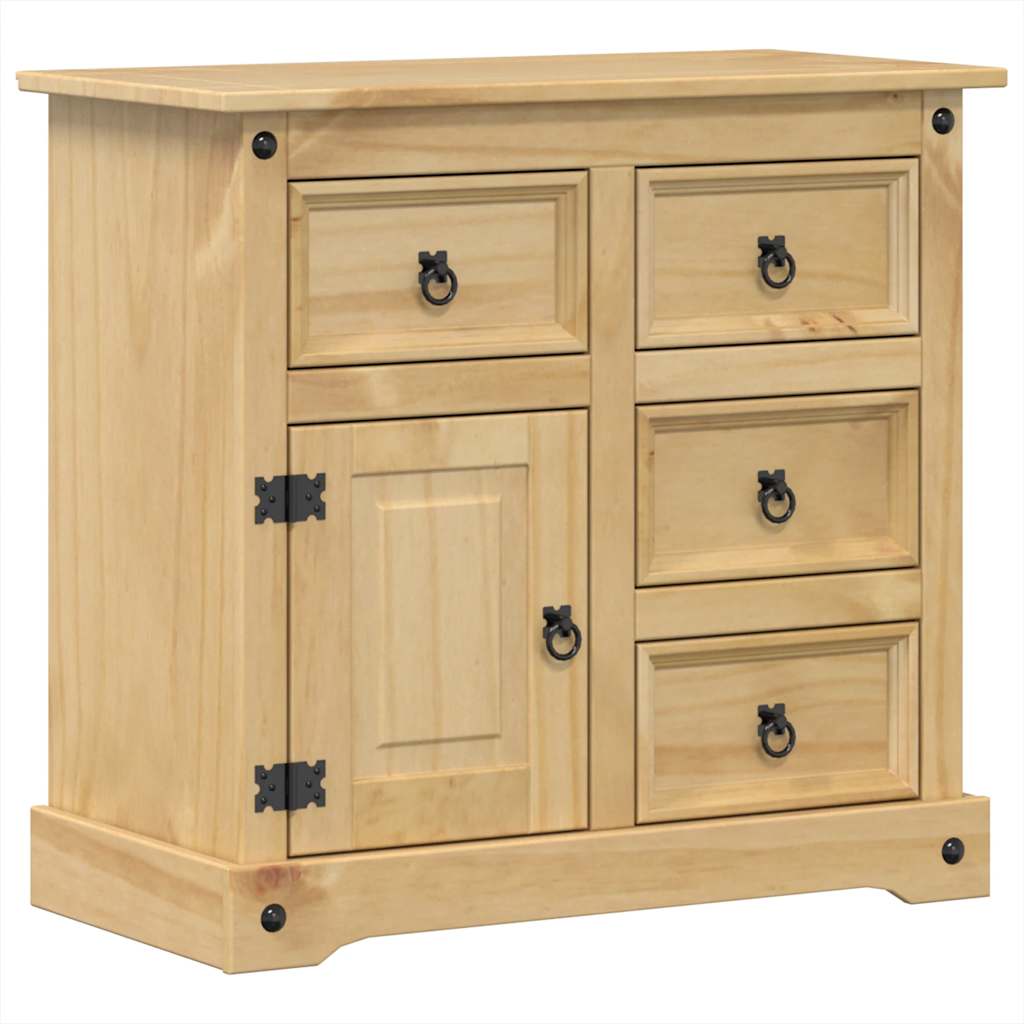 Aparador Corona Madera Maciza De Pino 87x40x76 Cm / Vetonek_1