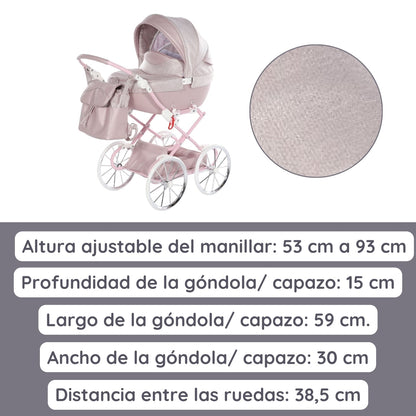 Carro De Muñecas Dolce Classic_pink_3