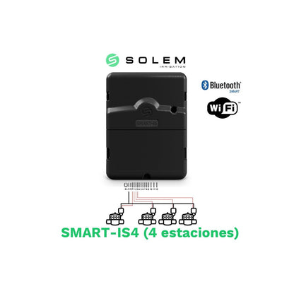 Programador Solem Smart-is 24v 4 Estaciones (wifi/bluetooth) - Riego Inteligente_1