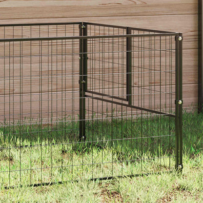 Perrera De Acero Negro 100x100x70 Cm_2
