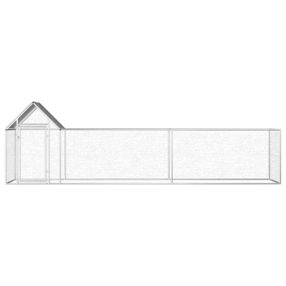 Vidaxl Gallinero Acero Galvanizado 5x1x1,5 M_1